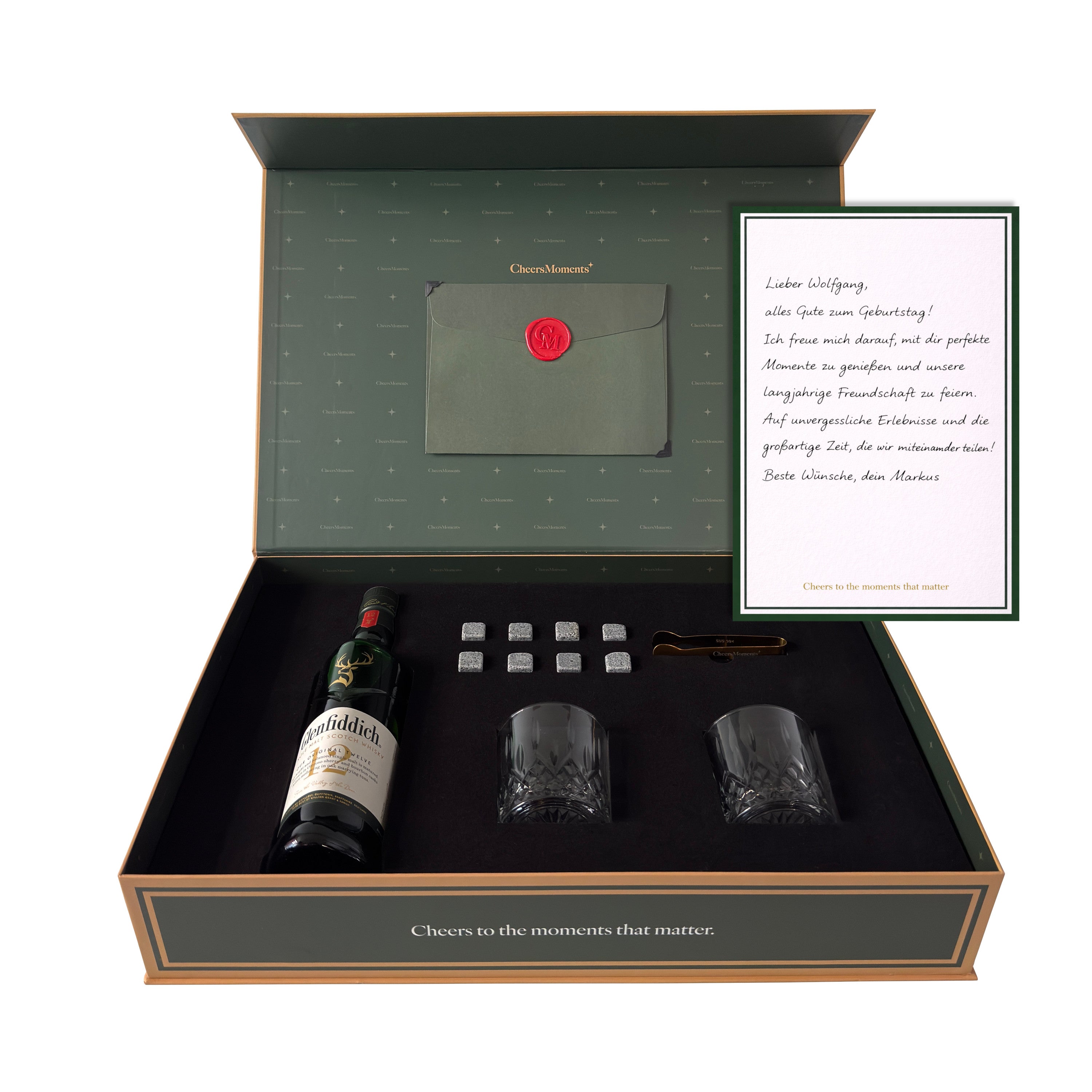 Whisky Geschenkbox mit Glenfiddich 12