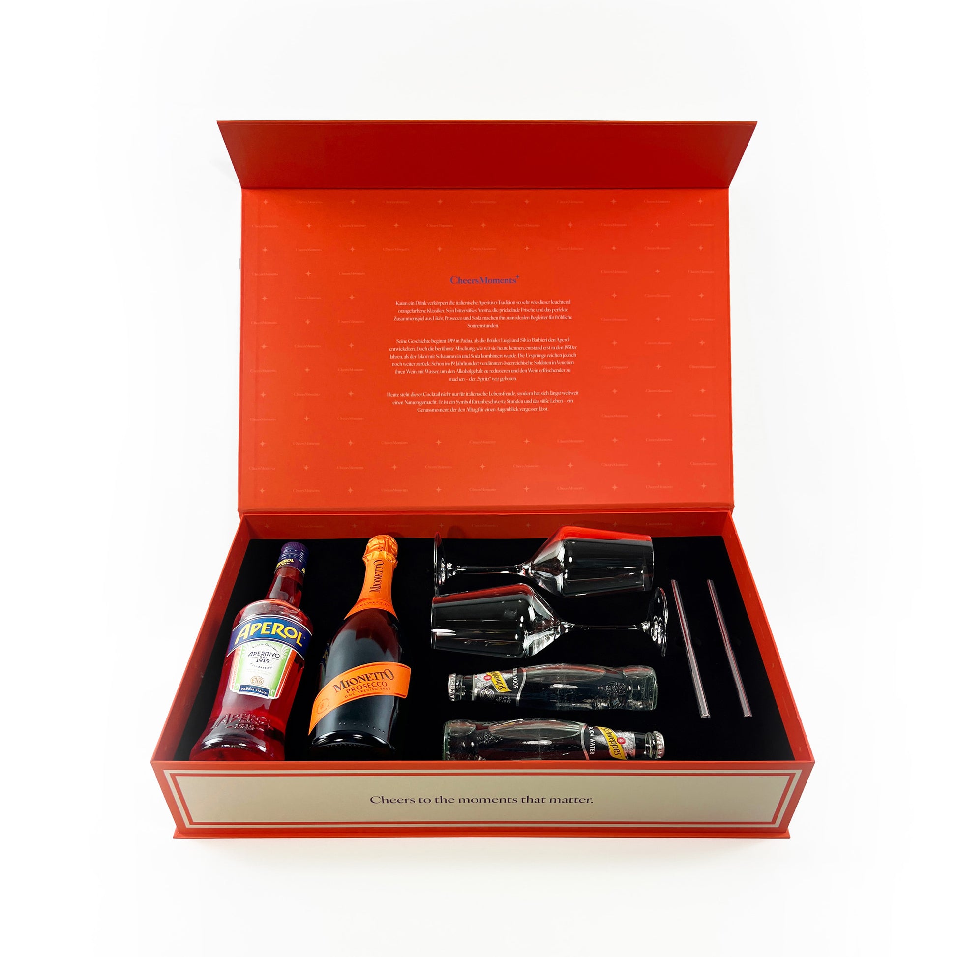 Alkoholgeschenk mit Aperitif – inspiriert vom beliebten Aperol Spritz